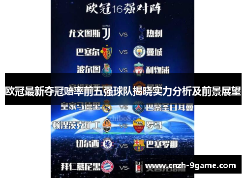 欧冠最新夺冠赔率前五强球队揭晓实力分析及前景展望 欧冠最新夺冠赔率前五强球队揭晓实力分析及前景展望